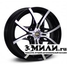 Диск 5.5x14 4x1000 ET39 D56.60 Cross Street Y5314 Черный с полированной лицевой поверхностью