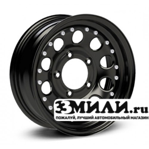 Диск 7.5x18 6x114.30 ET18 D66.10 DOTZ 4X4 STAHLRADER Modular Beadlock Черный