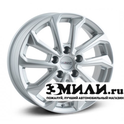 Диск 7.0x17 5x1080 ET42 D65.10 Dezent KS silver Серебристый