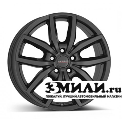 Диск 7.5x17 5x114.30 ET38 D71.60 Dezent TE dark Черный матовый