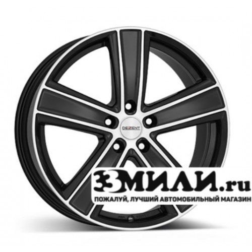 Диск 9.0x20 5x1120 ET50 D70.10 Dezent TH dark Черный с полированной лицевой поверхностью