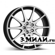 Диск 6.5x16 4x1000 ET45 D60.10 Dezent TI dark Черный с полированной лицевой поверхностью