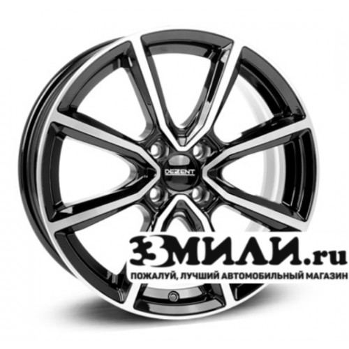 Диск 6.0x15 4x980 ET40 D58.10 Dezent TN dark Черный с полированной лицевой поверхностью