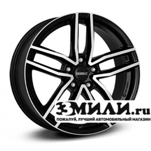 Диск 8.0x18 5x1120 ET35 D70.10 Dezent TR dark Черный с полированной лицевой поверхностью