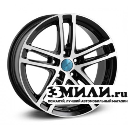 Диск 8.0x18 5x1120 ET30 D66.60 Dezent TZ-C dark Черный с полированной лицевой поверхностью