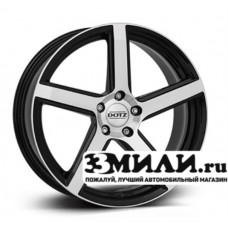 Диск 8.0x17 5x1120 ET35 D70.10 Dotz CP5 dark Черный с полированной лицевой поверхностью