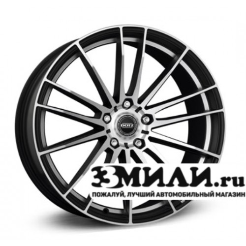 Диск 8.0x18 5x1200 ET35 D72.60 Dotz Fast Fifteen Черный с полированной лицевой поверхностью