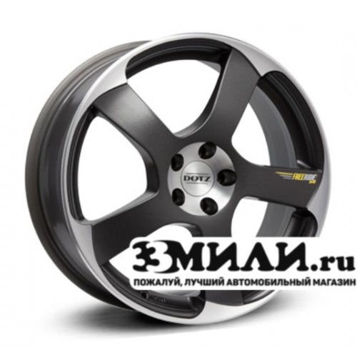Диск 7.5x18 5x1120 ET38 D70.10 Dotz Freeride peak Графитовый с полированным ободом