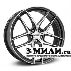 Диск 8.0x19 5x114.30 ET45 D71.60 Dotz LagunaSeca dark Антрацитовый с полированной лицевой поверхностью