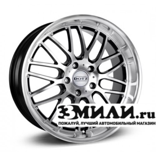 Диск 8.0x18 5x114.30 ET35 D71.60 Dotz Mugello Черный с полированной лицевой поверхностью