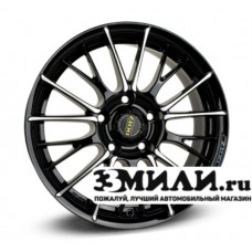 Диск 7.0x16 4x1080 ET25 D65.10 Dotz Rapier Черный с полированной лицевой поверхностью