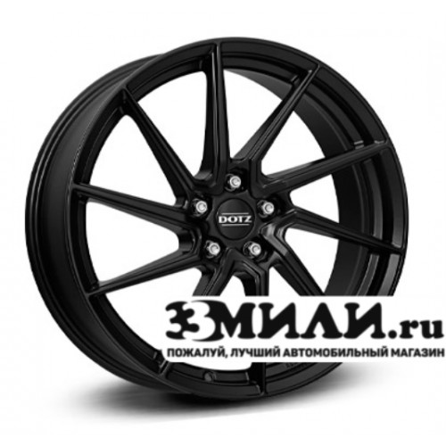 Диск 8.0x19 5x114.30 ET40 D71.60 Dotz Spa black Черный матовый