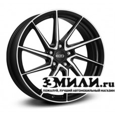 Диск 7.5x17 5x114.30 ET48 D71.60 Dotz Spa dark Черный с полированной лицевой поверхностью