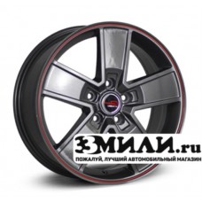 Диск 6.5x16 5x1050 ET39 D56.60 Legeartis Concept GM529 Антрацитовый с красной полосой на ободе