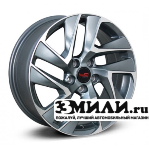 Диск 7.5x18 5x114.30 ET45 D64.10 Legeartis Concept H515 Антрацитовый с полированной лицевой поверхностью