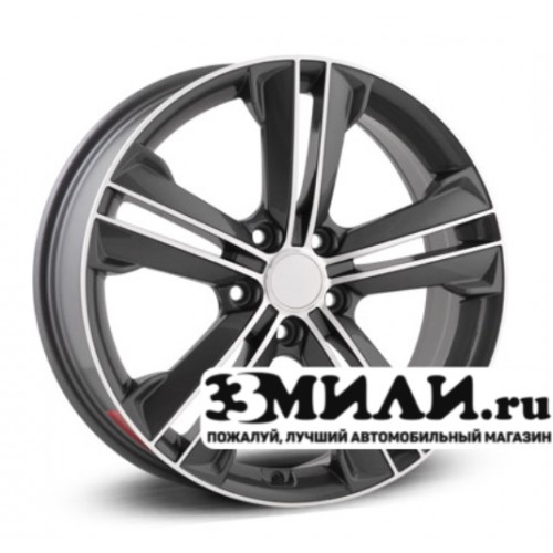 Диск 6.5x17 5x114.30 ET48 D67.10 Legeartis Concept HND506 Антрацитовый с полированной лицевой поверхностью