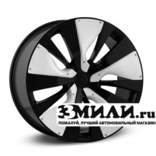 Диск 9.5x21 5x114.30 ET50 D66.10 Legeartis Concept INF501 Черный с белыми пластиковыми элементами