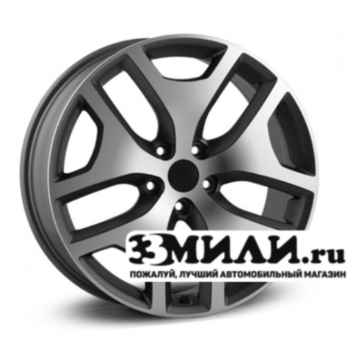 Диск 6.5x17 5x114.30 ET40 D67.10 Legeartis Concept Ki528 Черный матовый с полированной лицевой поверхностью