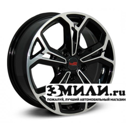 Диск 7.5x19 5x114.30 ET51 D67.10 Legeartis Concept Ki535 Черный с полированной лицевой поверхностью