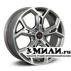 Диск 6.5x16 5x114.30 ET50 D67.10 Legeartis Concept Ki535 Антрацитовый с полированной лицевой поверхностью