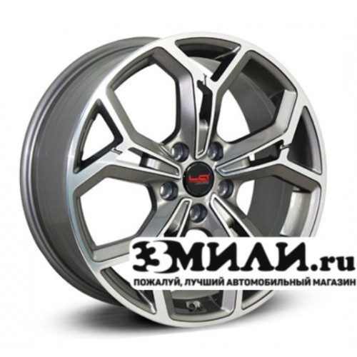 Диск 6.5x16 5x114.30 ET50 D67.10 Legeartis Concept Ki535 Антрацитовый с полированной лицевой поверхностью