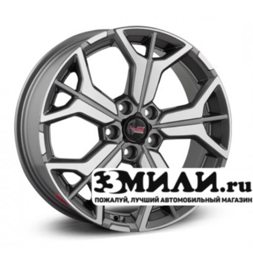 Диск 7.5x18 5x114.30 ET47 D67.10 Legeartis Concept Ki538 Антрацитовый с полированной лицевой поверхностью
