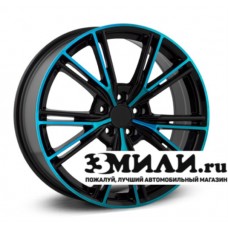 Диск 9.5x20 5x1200 ET53 D72.60 Legeartis Concept LR504 Черный с синей лицевой поверхностью