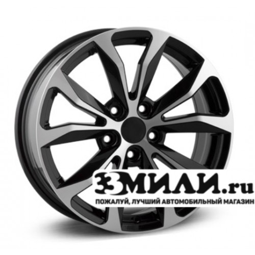 Диск 7.0x17 5x114.30 ET35 D60.10 Legeartis Concept LX516 Черный с полированной лицевой поверхностью