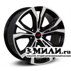 Диск 8.0x18 5x114.30 ET30 D60.10 Legeartis Concept LX527 Черный с полированной лицевой поверхностью