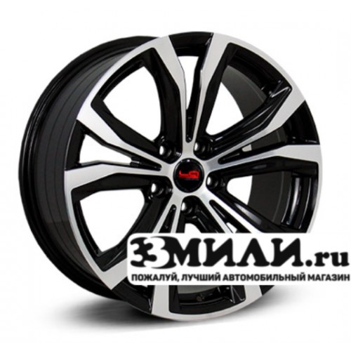 Диск 8.0x18 5x114.30 ET30 D60.10 Legeartis Concept LX527 Черный с полированной лицевой поверхностью