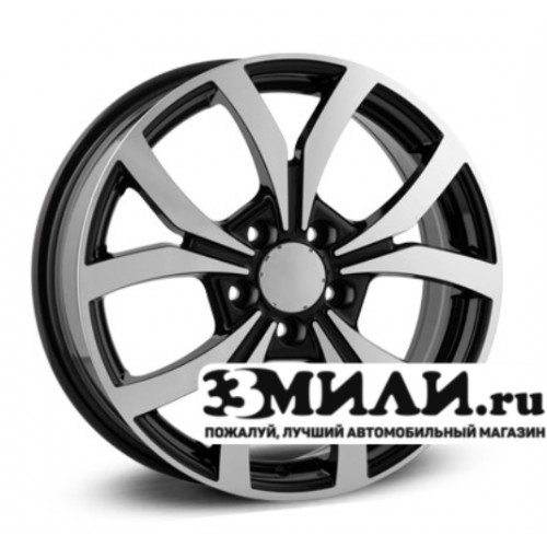 Диск 6.5x17 5x1120 ET38 D66.60 Legeartis Concept MB519 Черный с полированной лицевой поверхностью