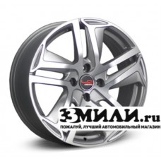 Диск 6.5x16 5x114.30 ET38 D67.10 Legeartis Concept Mi538 Серебристый с полированной лицевой поверхностью