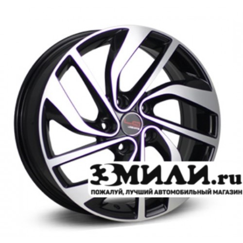 Диск 6.5x17 5x114.30 ET40 D66.10 Legeartis Concept NS541 Черный с полированной лицевой поверхностью
