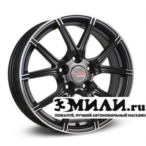 Диск 6.5x16 5x114.30 ET47 D66.10 Legeartis Concept RN528 Черный матовый с полированной лицевой поверхностью