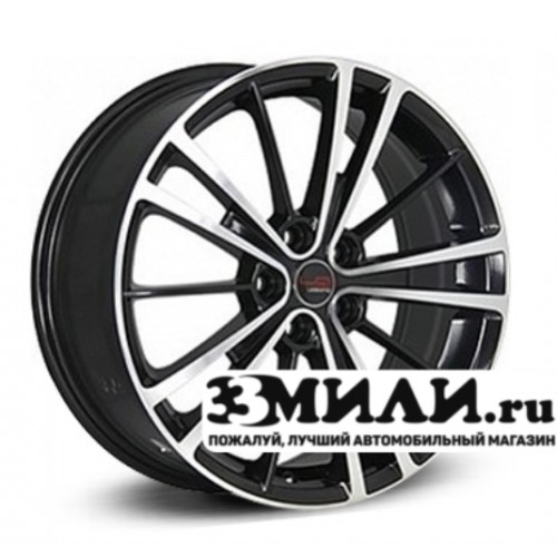 Диск 6.5x16 5x1000 ET48 D56.10 Legeartis Concept SB503 Черный с полированной лицевой поверхностью