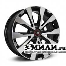 Диск 7.0x17 5x114.30 ET48 D56.10 Legeartis Concept SB507 Черный с полированной лицевой поверхностью