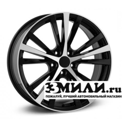 Диск 7.5x19 5x114.30 ET35 D60.10 Legeartis Concept TY526 Черный с полированной лицевой поверхностью