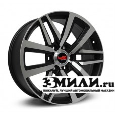 Диск 7.5x17 6x139.70 ET25 D106.10 Legeartis Concept TY533 Черный матовый с полированной лицевой поверхностью