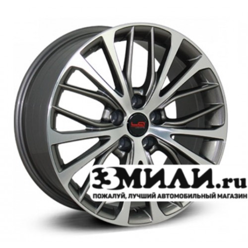 Диск 7.5x17 5x114.30 ET39 D60.10 Legeartis Concept TY552 Антрацитовый с полированной лицевой поверхностью