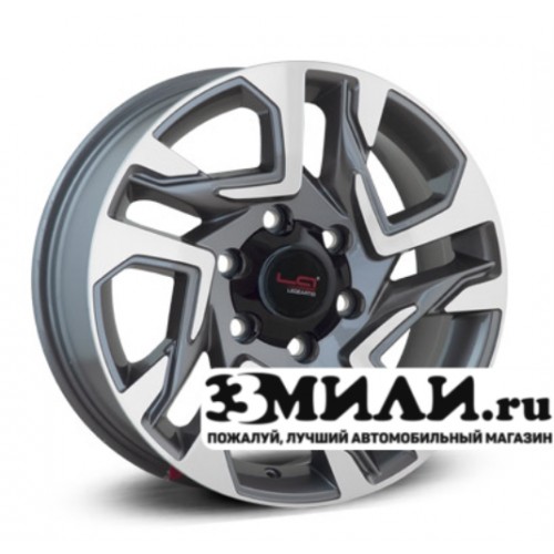 Диск 7.5x17 6x139.70 ET30 D106.10 Legeartis Concept TY566 Антрацитовый с полированной лицевой поверхностью