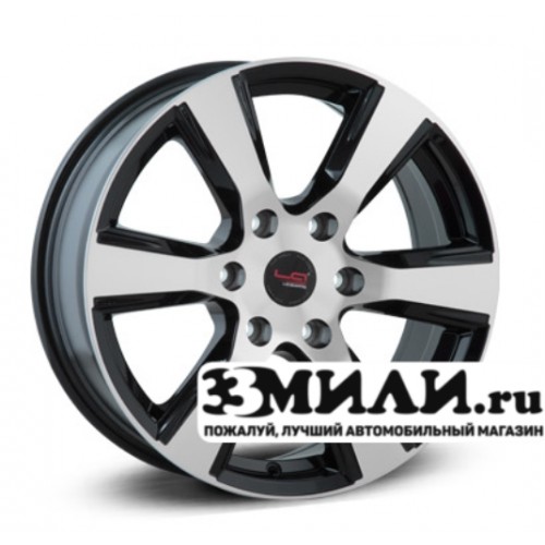Диск 7.5x18 6x139.70 ET25 D106.10 Legeartis Concept TY570 Черный с полированной лицевой поверхностью