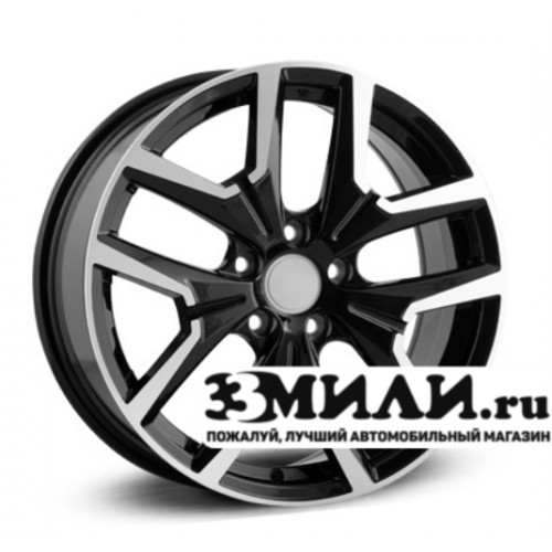 Диск 8.0x18 5x1080 ET51 D63.30 Legeartis Concept V522 Черный с полированной лицевой поверхностью