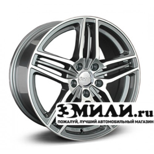 Диск 8.0x17 5x1120 ET39 D66.60 Legeartis Optima A91 Антрацитовый с полированной лицевой поверхностью