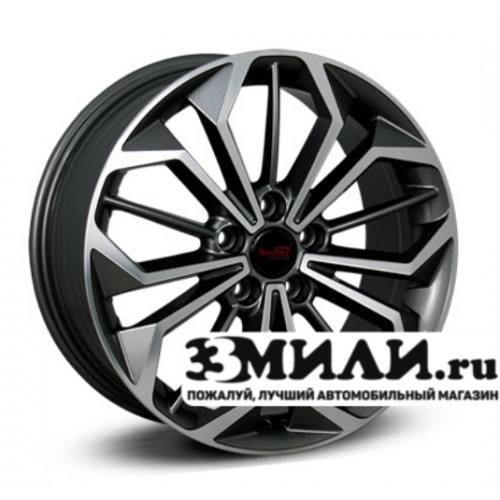 Диск 7.5x17 5x1080 ET50 D63.30 Legeartis Optima FD525 Антрацитовый с полированной лицевой поверхностью