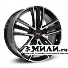 Диск 8.0x18 5x114.30 ET44 D63.30 Legeartis Optima FD77 Черный с полированной лицевой поверхностью