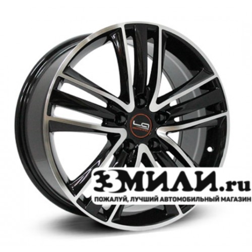 Диск 8.0x18 5x114.30 ET44 D63.30 Legeartis Optima FD77 Черный с полированной лицевой поверхностью