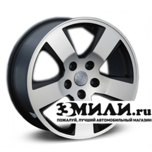 Диск 7.5x17 5x1200 ET45 D64.10 Legeartis Optima H31 Черный матовый с полированной лицевой поверхностью