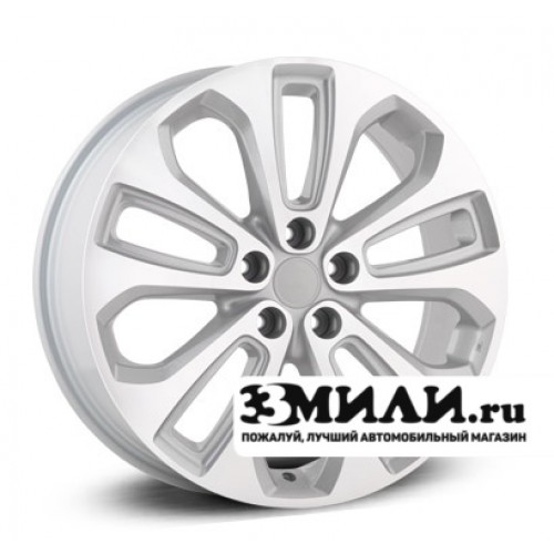 Диск 7.0x17 5x114.30 ET47 D67.10 Legeartis Optima HND124 Серебристый с полированной лицевой поверхностью