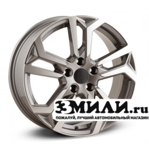 Диск 7.0x17 5x114.30 ET47 D67.10 Legeartis Optima HND264 Антрацитовый с полированной лицевой поверхностью