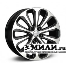 Диск 7.0x17 5x114.30 ET48 D67.10 Legeartis Optima Ki141 Черный с полированной лицевой поверхностью